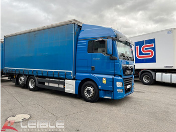 Schuifzeilen vrachtwagen MAN TGX 26.460 6x2 / Intarder / Bordwand Festaufbau: afbeelding 3