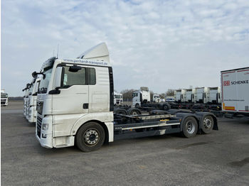 Containertransporter/ Wissellaadbak vrachtwagen MAN  TGX 26.460 LL Jumbo, Multiwechsler 3 Achs BDF W: afbeelding 1