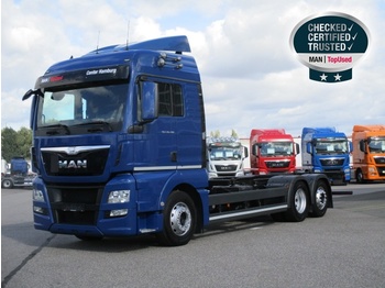 Containertransporter/ Wissellaadbak vrachtwagen MAN TGX 26.480 6X2-4 LL, Euro 6,XLX,Intarder,Navi,Funk: afbeelding 1