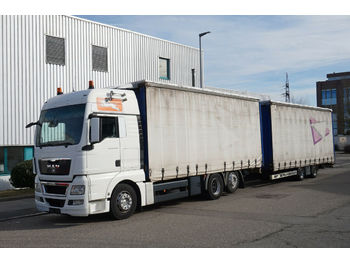 Schuifzeilen vrachtwagen MAN TGX 26.480 LL XXL 6x2 Komplettzug 114m³ Tandem: afbeelding 1