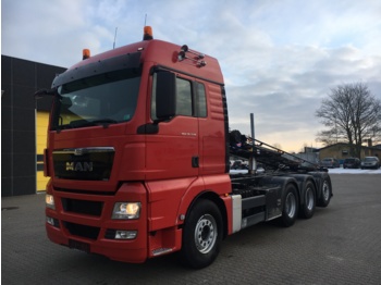 Containertransporter/ Wissellaadbak vrachtwagen MAN TGX 35.540 8X4-4 BL: afbeelding 1