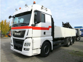 Vrachtwagen met open laadbak MAN TG-X 26.480 6x2-2 LL Pritsche Heckkran Lift/Lenk: afbeelding 1