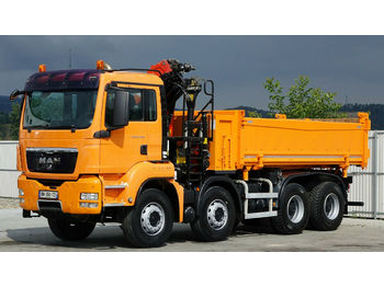 Kipper vrachtwagen MAN Tgs 35.400 Kipper 4,70m + Kran*8x4 Top Zustand!: afbeelding 1