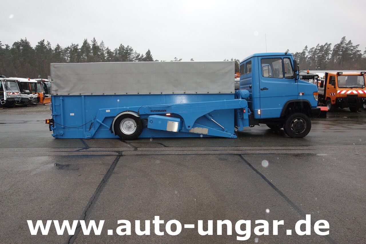 Containertransporter/ Wissellaadbak vrachtwagen MERCEDES-BENZ 810D Vario Cargoloader Ruthmann: afbeelding 12