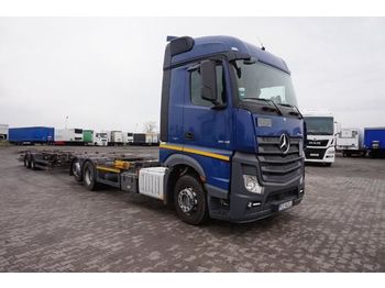 Containertransporter/ Wissellaadbak vrachtwagen MERCEDES-BENZ ACTROS 2545: afbeelding 1