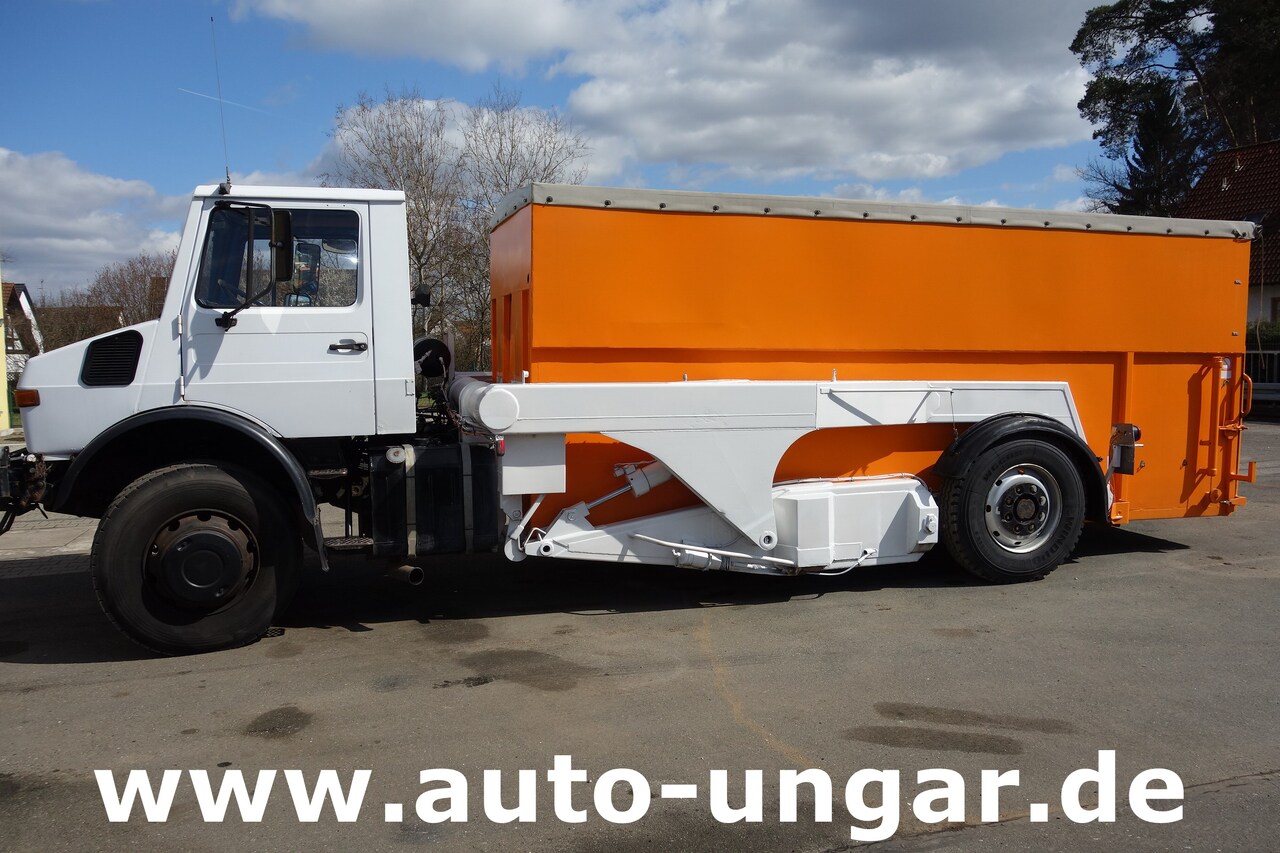 Containertransporter/ Wissellaadbak vrachtwagen MERCEDES-BENZ Unimog U1700 Ruthmann Cargoloader  mit Wechselcontainer: afbeelding 2