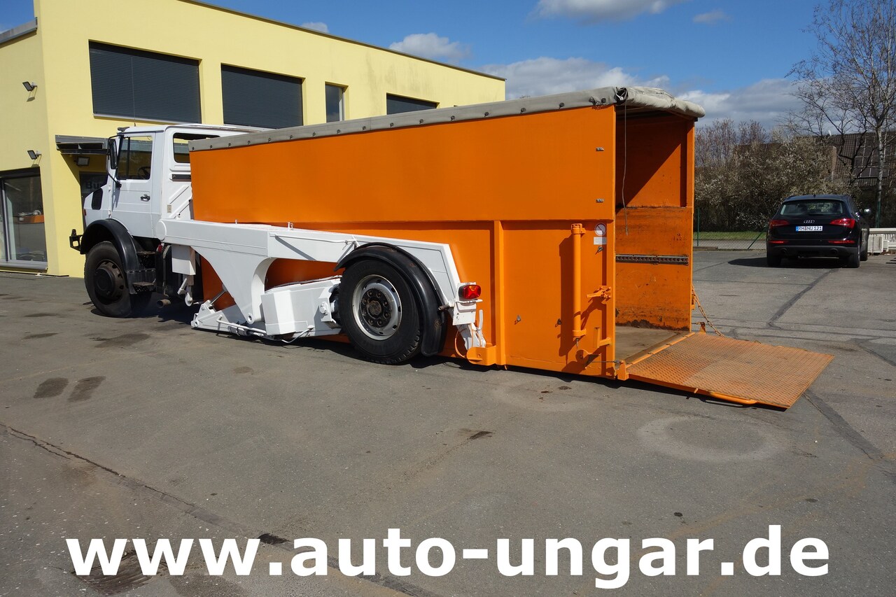 Containertransporter/ Wissellaadbak vrachtwagen MERCEDES-BENZ Unimog U1700 Ruthmann Cargoloader  mit Wechselcontainer: afbeelding 18