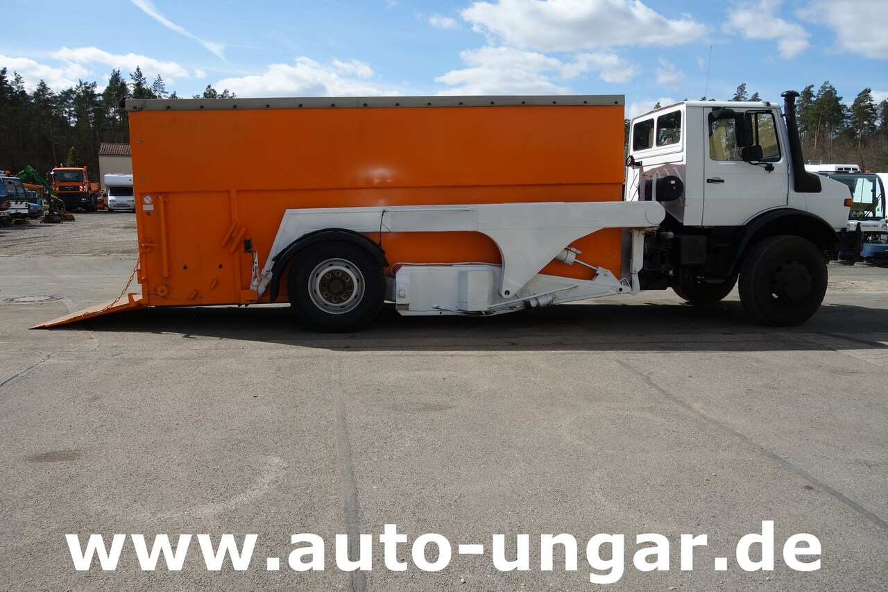 Containertransporter/ Wissellaadbak vrachtwagen MERCEDES-BENZ Unimog U1700 Ruthmann Cargoloader  mit Wechselcontainer: afbeelding 7