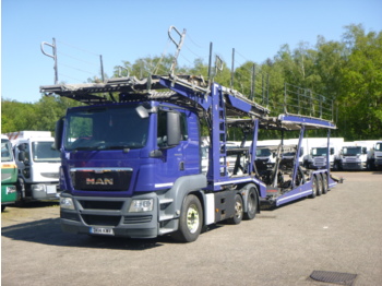 Autovrachtwagen vrachtwagen M.A.N. TGS 24.440 6x2 RHD Lohr car transporter: afbeelding 1