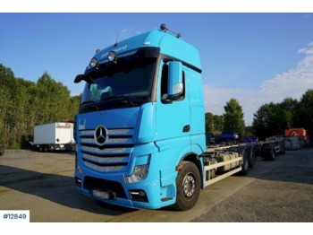 Containertransporter/ Wissellaadbak vrachtwagen Mercedes Actros: afbeelding 1