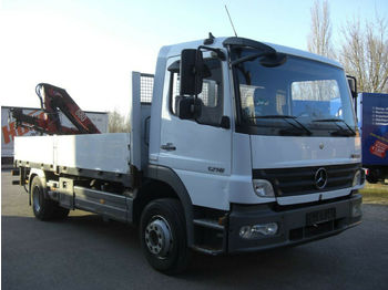 Vrachtwagen met open laadbak Mercedes-Benz 1218L / KRAN: afbeelding 1