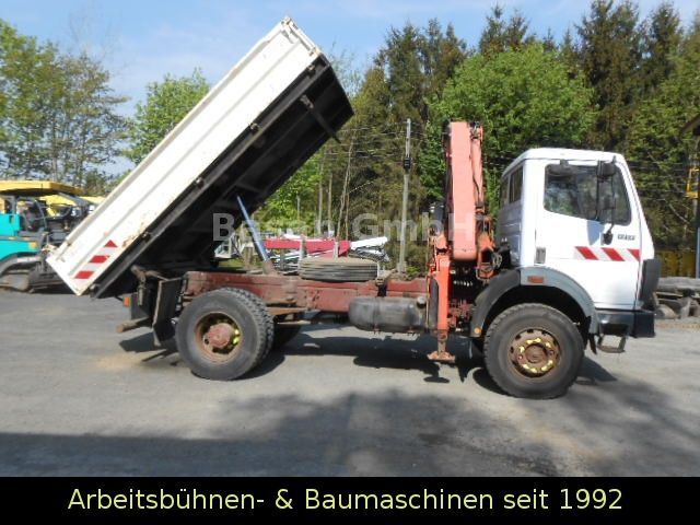 Kipper vrachtwagen, Kraanwagen Mercedes-Benz 1717 AK Kipper Allrad mit Kran: afbeelding 27