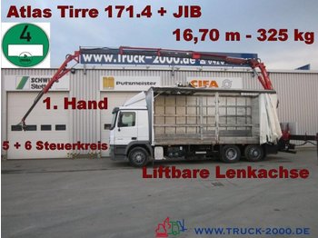 Schuifzeilen vrachtwagen Mercedes-Benz 2536 Actros Atlas 171.4 +JIB 18,2m - 300kg: afbeelding 1