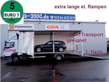 Autovrachtwagen vrachtwagen Mercedes-Benz 822 Atego Geschlossener Transport + el. Rampen: afbeelding 1