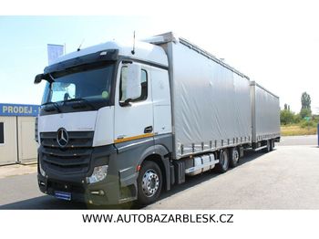 Schuifzeilen vrachtwagen Mercedes-Benz ACTROS 2542 AUTOMAT EURO VI + PANAV TV18 L BPW: afbeelding 1