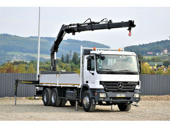 Vrachtwagen met open laadbak, Kraanwagen Mercedes-Benz ACTROS 2632 * HIAB 166BS-3HIDUO+FUNK / 6x4: afbeelding 1