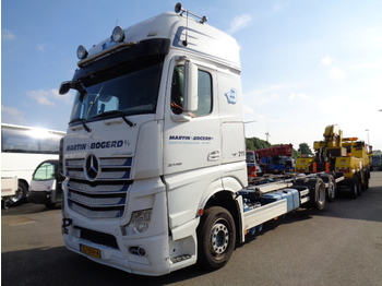 Containertransporter/ Wissellaadbak vrachtwagen Mercedes-Benz ACTROS 2742 6X2: afbeelding 1