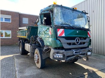 Kipper vrachtwagen, Kraanwagen Mercedes-Benz AXOR  1833 4X4 Meiller Kipper / KRAN: afbeelding 1