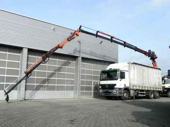 Schuifzeilen vrachtwagen, Kraanwagen Mercedes-Benz Actros 2536 L 6x2 Pritsche Heckkran: afbeelding 1