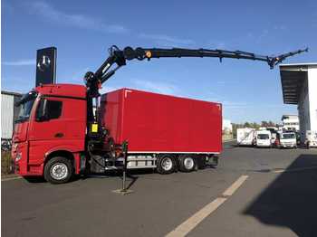 Schuifzeilen vrachtwagen Mercedes-Benz Actros 2543 L 6x2 Koffer+LBW+Kran+Fly-Jib+Winde: afbeelding 1