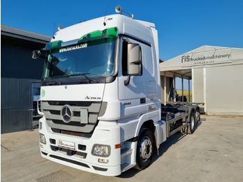 Containertransporter/ Wissellaadbak vrachtwagen Mercedes-Benz Actros 2544 6x2 BDF retarder: afbeelding 1