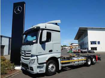 Containertransporter/ Wissellaadbak vrachtwagen Mercedes-Benz Actros 2545 LL 6x2 BDF Retarder Spurhalte: afbeelding 1