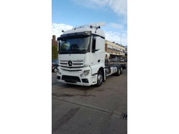 Containertransporter/ Wissellaadbak vrachtwagen Mercedes-Benz Actros 2545 MP4 BDF Streamsp. Euro 6 Intarder: afbeelding 1
