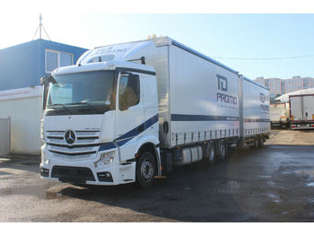 Schuifzeilen vrachtwagen Mercedes-Benz Actros 2545, ONLY 50 000KM!!!! EURO 6 + SVAN: afbeelding 1