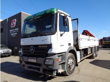 Vrachtwagen met open laadbak Mercedes-Benz Actros 2636 palfinger pk 15002 blat/lames: afbeelding 1