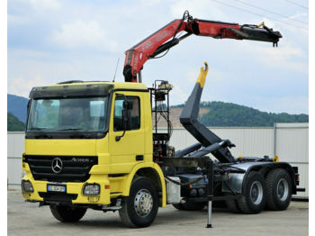 Haakarmsysteem vrachtwagen, Kraanwagen Mercedes-Benz Actros 2641 Abrollkipper 4,80m+ Kran*6x4*: afbeelding 1