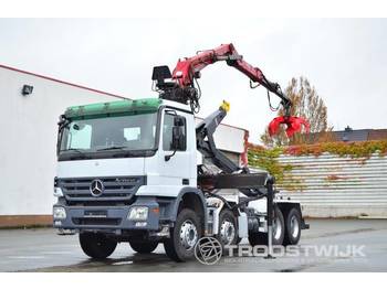 Haakarmsysteem vrachtwagen Mercedes-Benz Actros 3246 8x4 Abrollkipper mit Z Kran Penz 16200: afbeelding 1