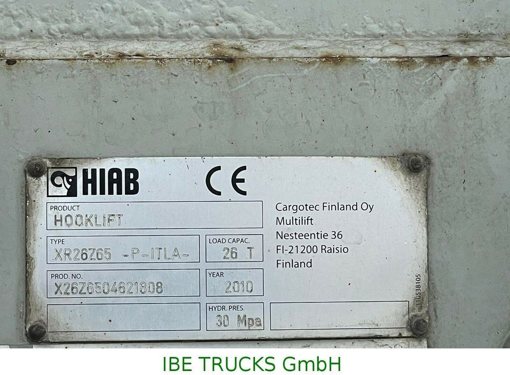 Haakarmsysteem vrachtwagen Mercedes-Benz Actros 4448 10x4, E5, EPS, MP3, Hiab Hooklift: afbeelding 6