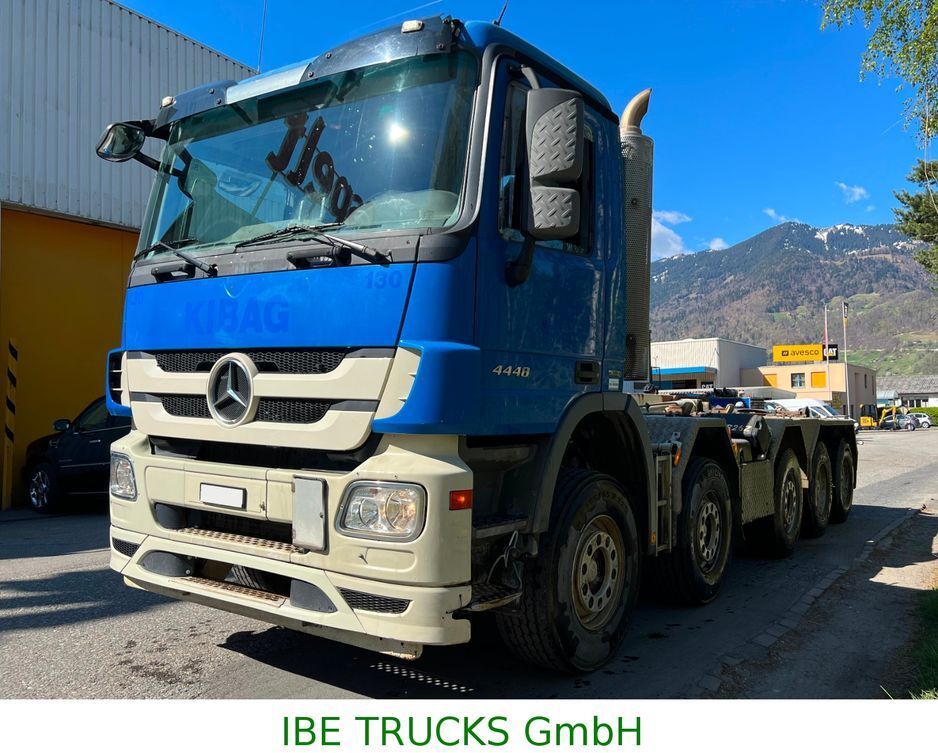 Haakarmsysteem vrachtwagen Mercedes-Benz Actros 4448 10x4, E5, EPS, MP3, Hiab Hooklift: afbeelding 2