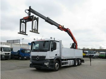 Vrachtwagen met open laadbak Mercedes-Benz Antos 2543 L 6x2 Pritsche Heckkran: afbeelding 1