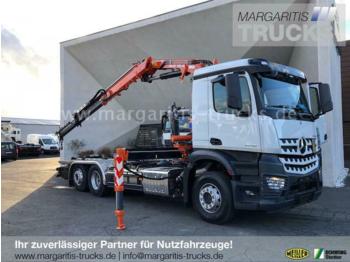 Nieuw Haakarmsysteem vrachtwagen Mercedes-Benz Arocs 2546L 6x2/Meiller RS21.65+Atlas Kran 165.2: afbeelding 1