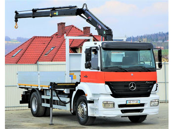 Vrachtwagen met open laadbak Mercedes-Benz Axor 1828 * Pritsche 5,40 m + Kran 4x2*: afbeelding 1