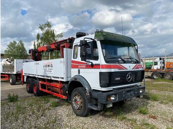 Mercedes-Benz SK 2435 / 6x4 Palfinger PK 14000 Baustoffe kran  - Kraanwagen, Vrachtwagen met open laadbak