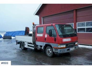 Vrachtwagen met open laadbak, Kraanwagen Mitsubishi Canter: afbeelding 1