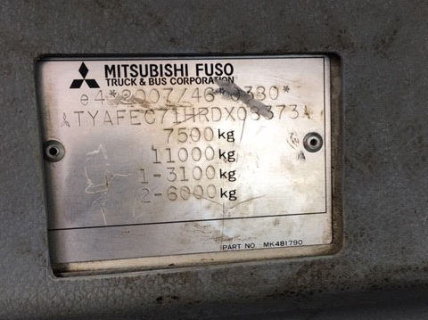 Kipper vrachtwagen Mitsubishi Fuso Canter 7C15 4x2 RHD tipper: afbeelding 16
