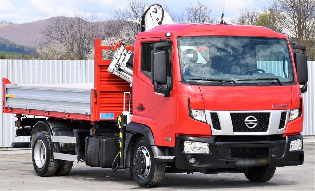 Kipper vrachtwagen, Kraanwagen Nissan NT 500* KIPPER 3,50m + BONFIGIOLI P5000 L/3SI: afbeelding 5