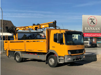 Openbakwagen vrachtwagen Mercedes-Benz 1523 Atego Baustoffkran Atlas 85.2A12 Hochsitz