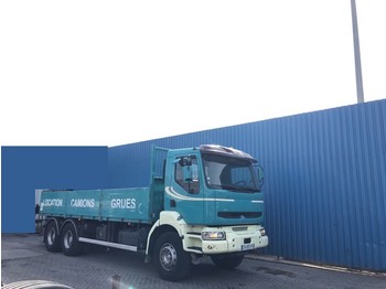 Openbakwagen vrachtwagen Renault Kerax 370 6x4, Manual, Steel suspension, Airco, Analoge tachograaf, Borden