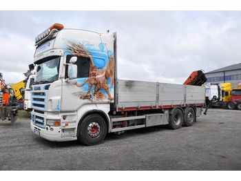 Openbakwagen vrachtwagen SCANIA R560 X2 Kranbil