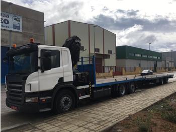 Platte vrachtwagen SCANIA P380 PALFINGER PK27002