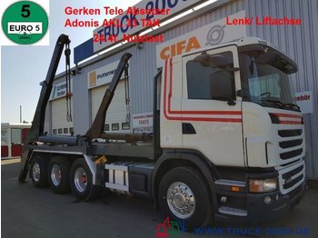 Portaalarmsysteem vrachtwagen Scania G 480 8x4 Tele Gerken Adonis 24.5t. NL Lenk Lift