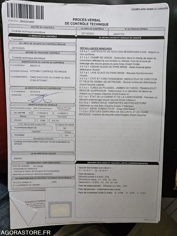 Vrachtwagen Porteur Volvo frigo