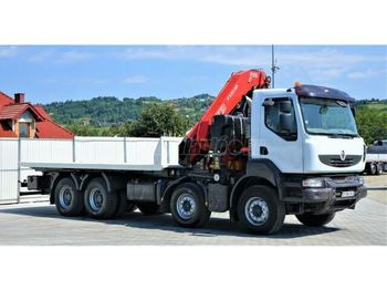 Autovrachtwagen vrachtwagen, Kraanwagen RENAULT Kerax 410 dxi: afbeelding 1