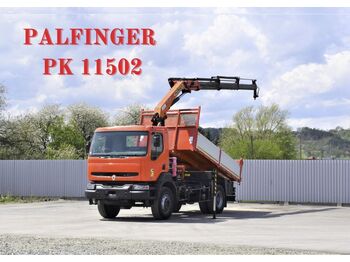 Kipper vrachtwagen, Kraanwagen Renault KERAX 320* PK 11502 * TOPZUSTAND: afbeelding 1
