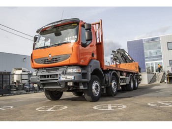 Vrachtwagen Renault KERAX 430 DXI+PLATEAU 7M+HIAB 211EP-5 HIDUO