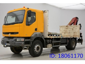 Vrachtwagen met open laadbak, Kraanwagen Renault Kerax 260: afbeelding 1